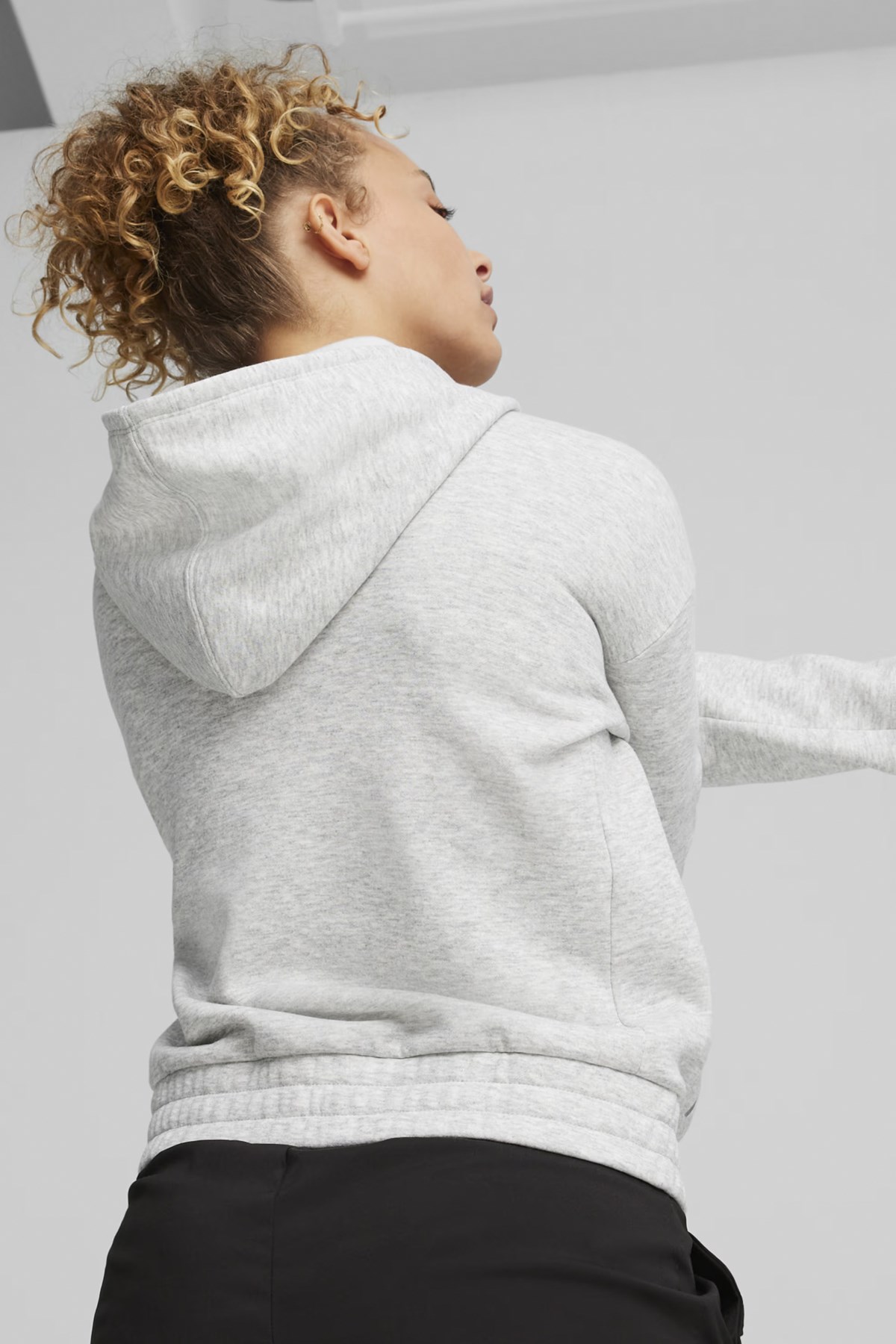 Puma Train Favorite Fleece Fz Kadın Sweatshirt 52423304 Gri