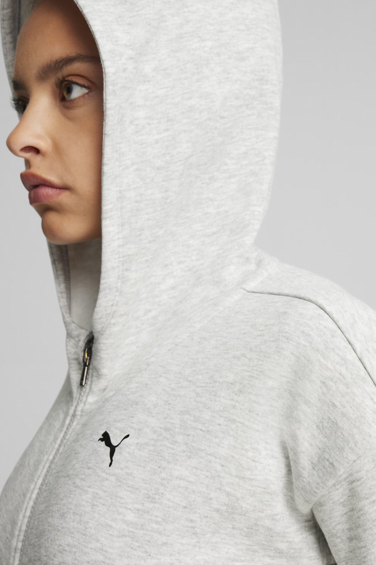 Puma Train Favorite Fleece Fz Kadın Sweatshirt 52423304 Gri