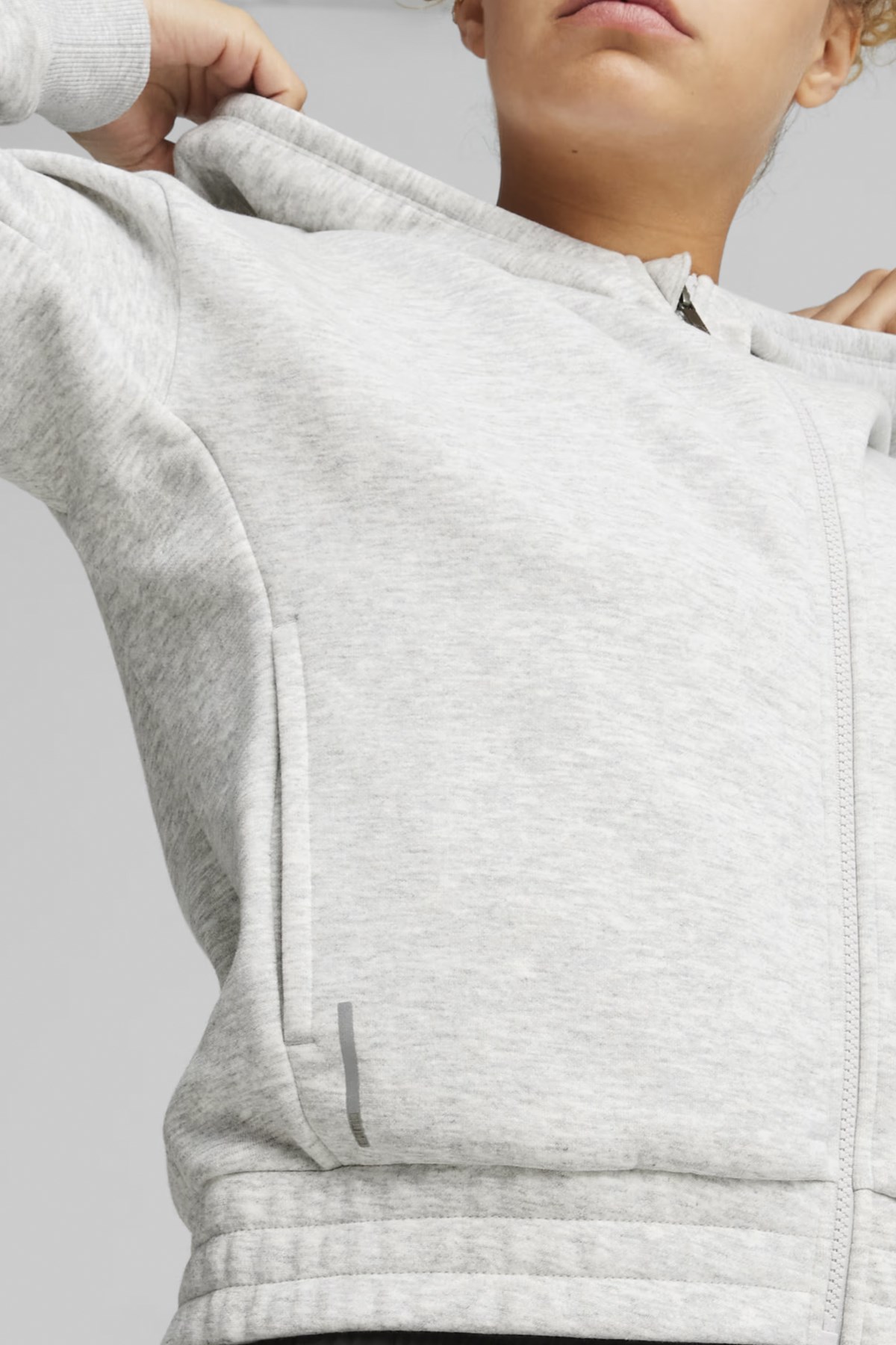 Puma Train Favorite Fleece Fz Kadın Sweatshirt 52423304 Gri