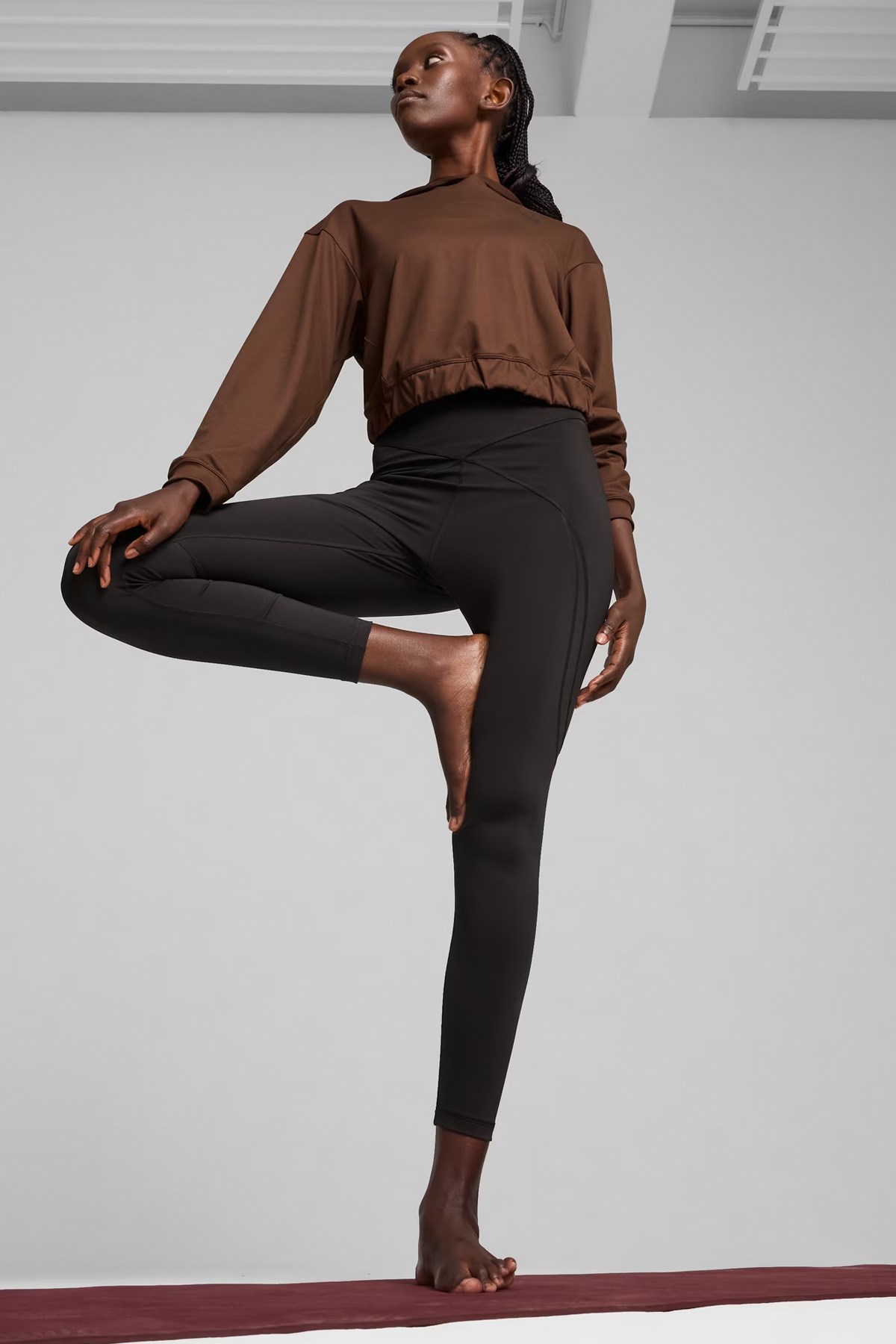 Puma Studio Foundations Kadın Sweatshirt 52484865 Kahverengi