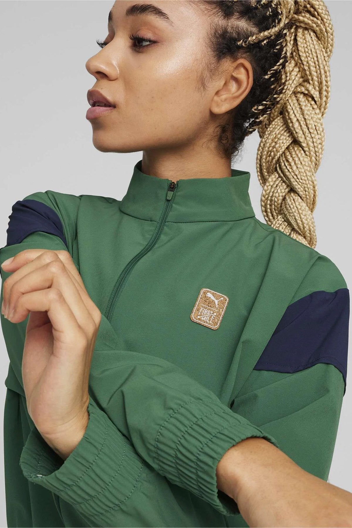 Puma W First Mile Kadın Sweatshirt 52498137 Yeşil