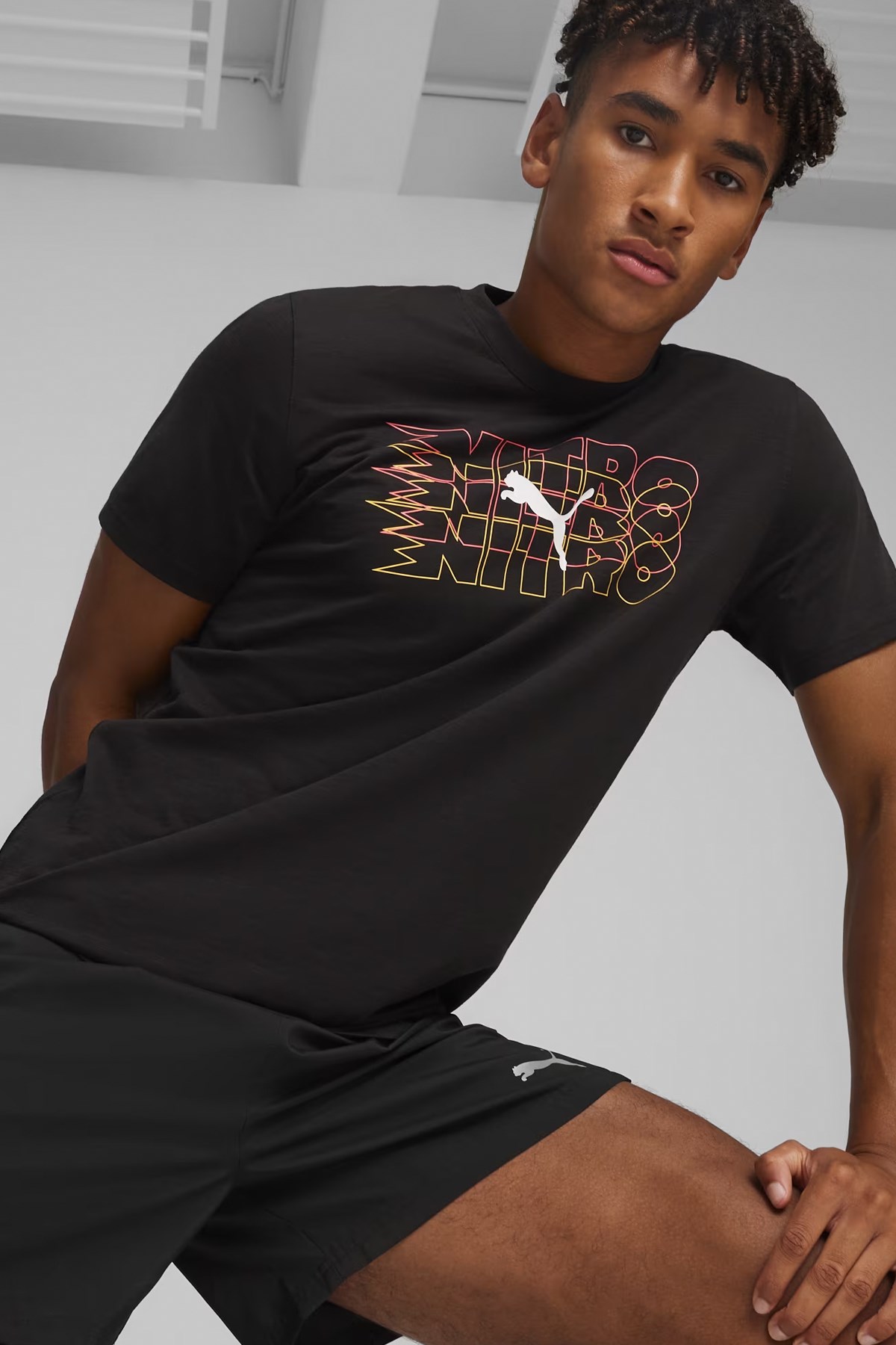 Puma Men S Graphic Nitro Erkek Tişört 52510701 Siyah