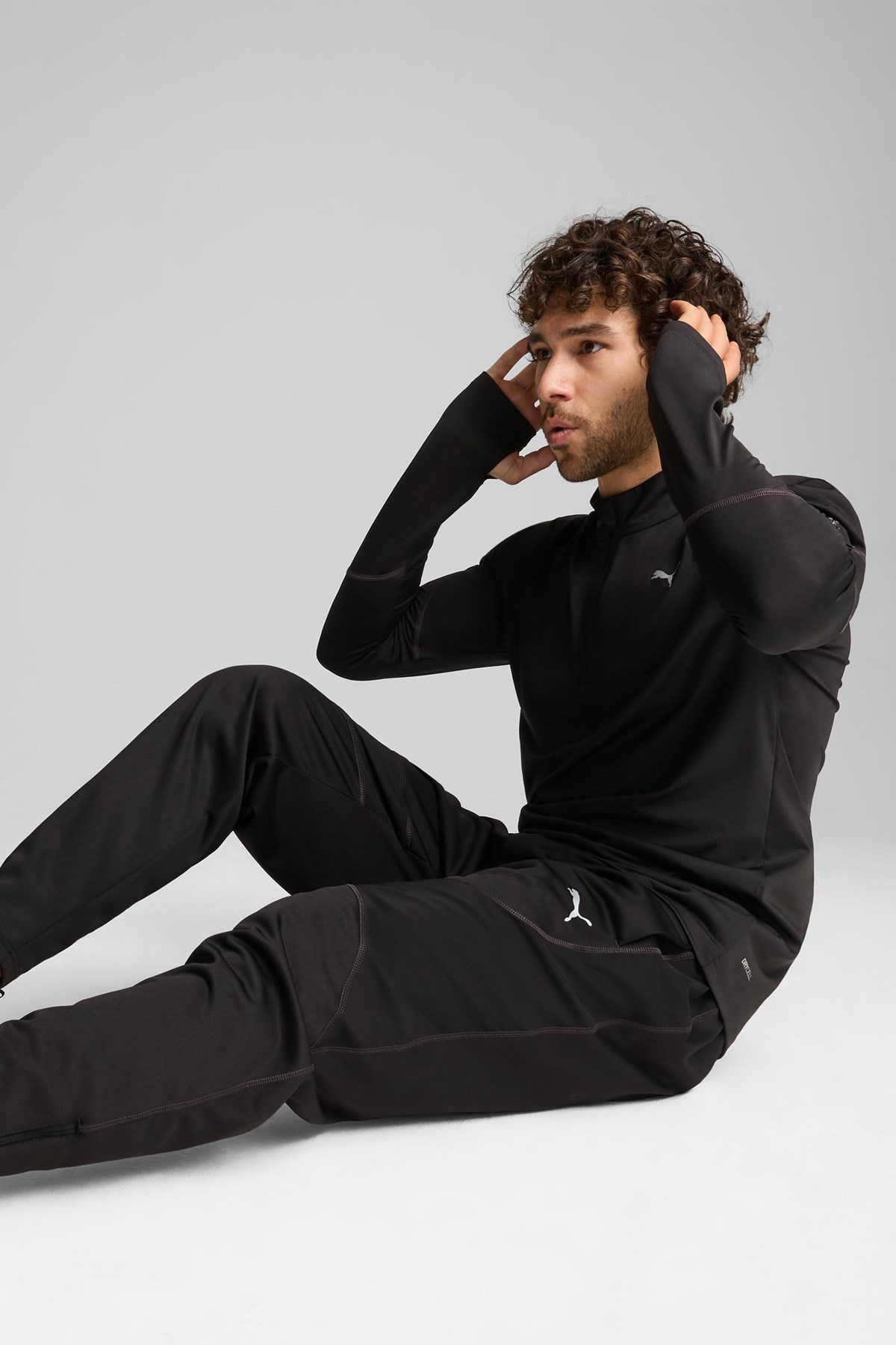 Puma Quarter Zip Erkek Fermuarlı Sweatshirt 52570401 Siyah