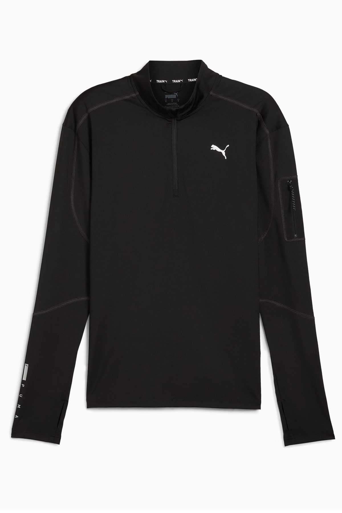 Puma Quarter Zip Erkek Fermuarlı Sweatshirt 52570401 Siyah