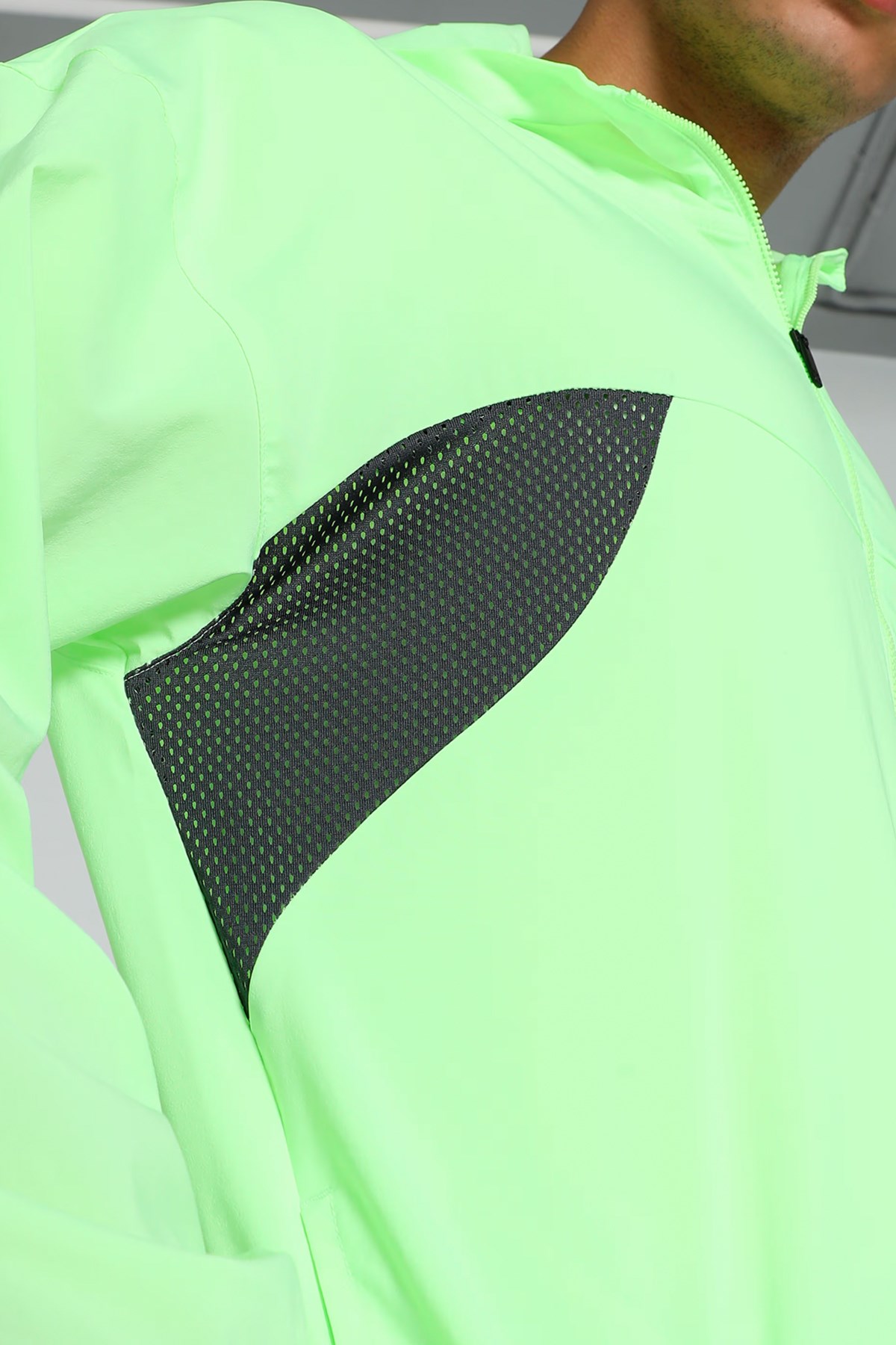 Puma Fit Woven FZ Erkek Sweatshirt 52572434 Yeşil