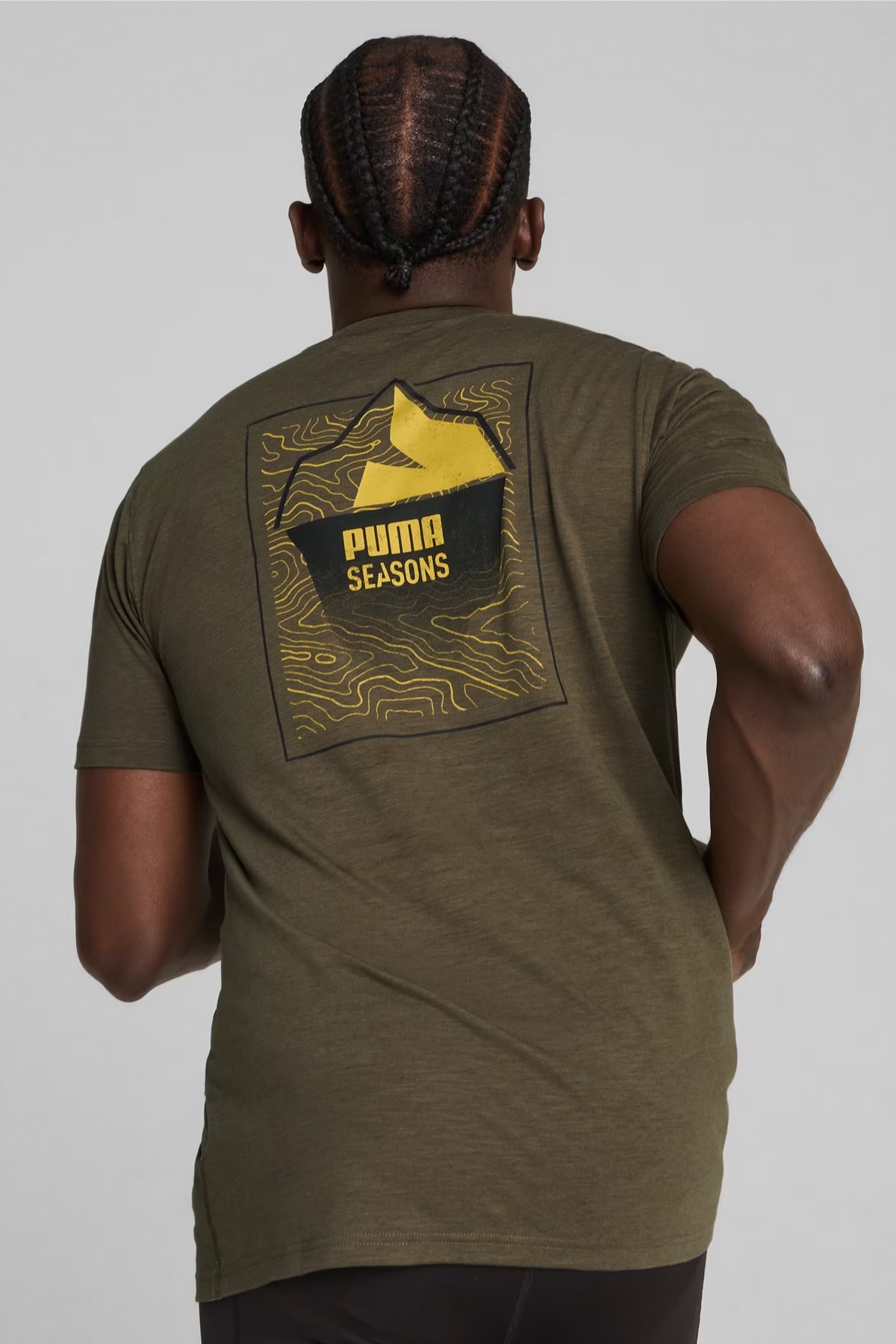 Puma Men S Seasons Trail Erkek Tişört 52586080 Haki