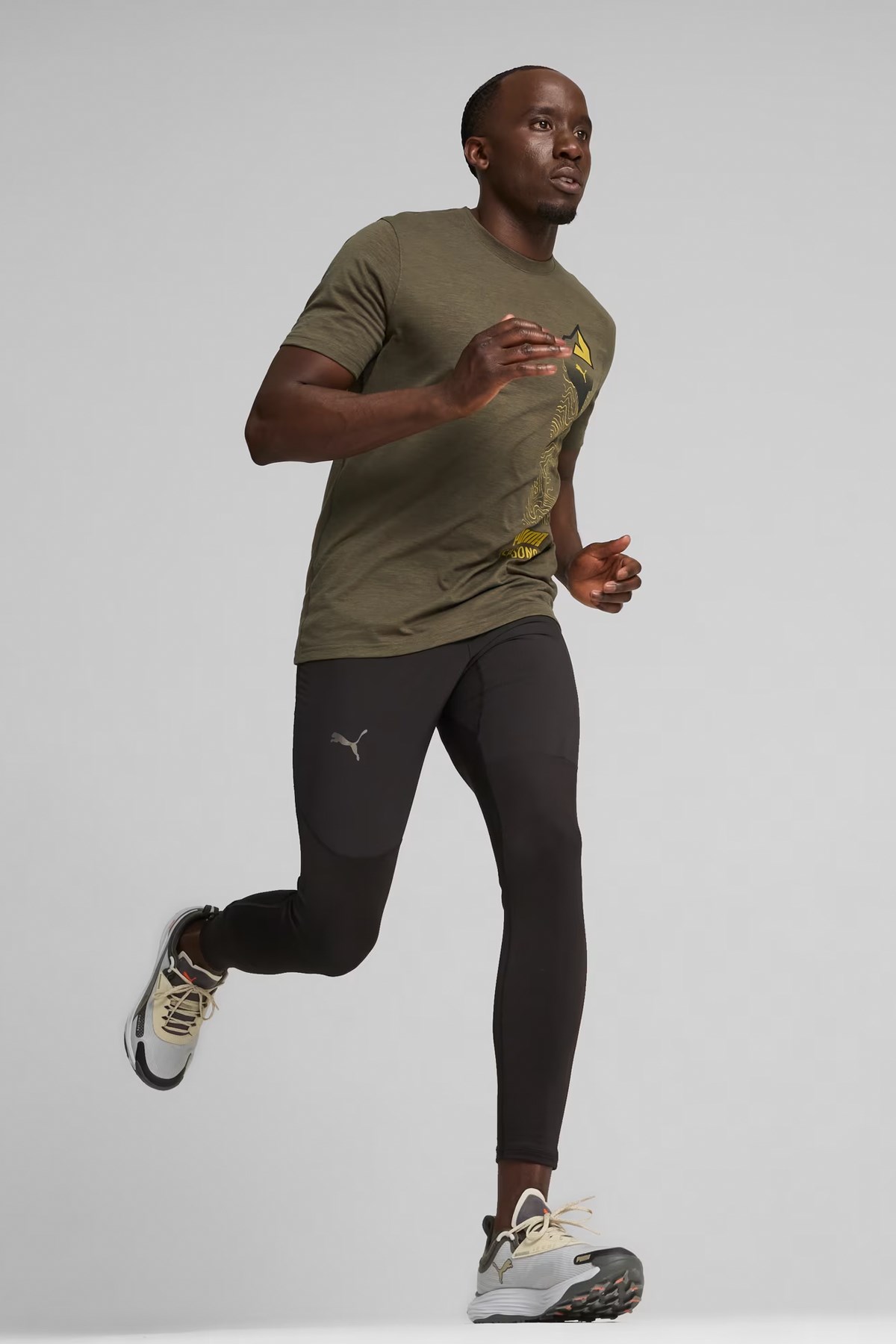 Puma Men S Seasons Trail Erkek Tişört 52586080 Haki