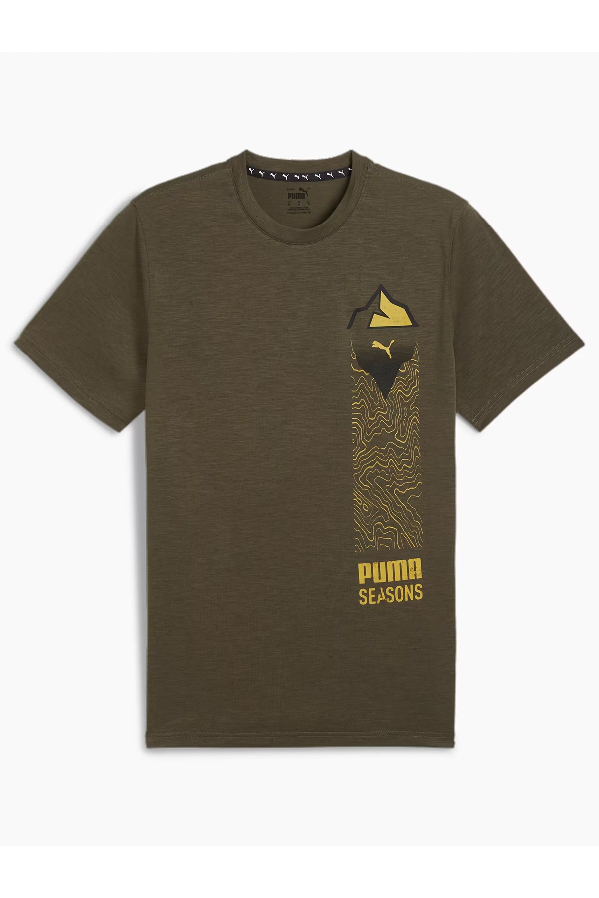 Puma Men S Seasons Trail Erkek Tişört 52586080 Haki