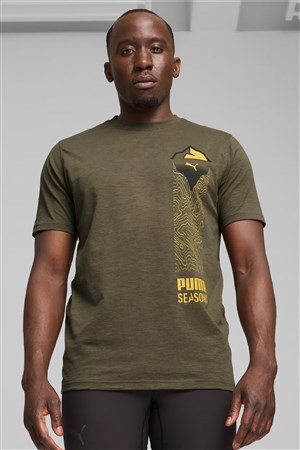 Puma Men S Seasons Trail Erkek Tişört 52586080 Haki
