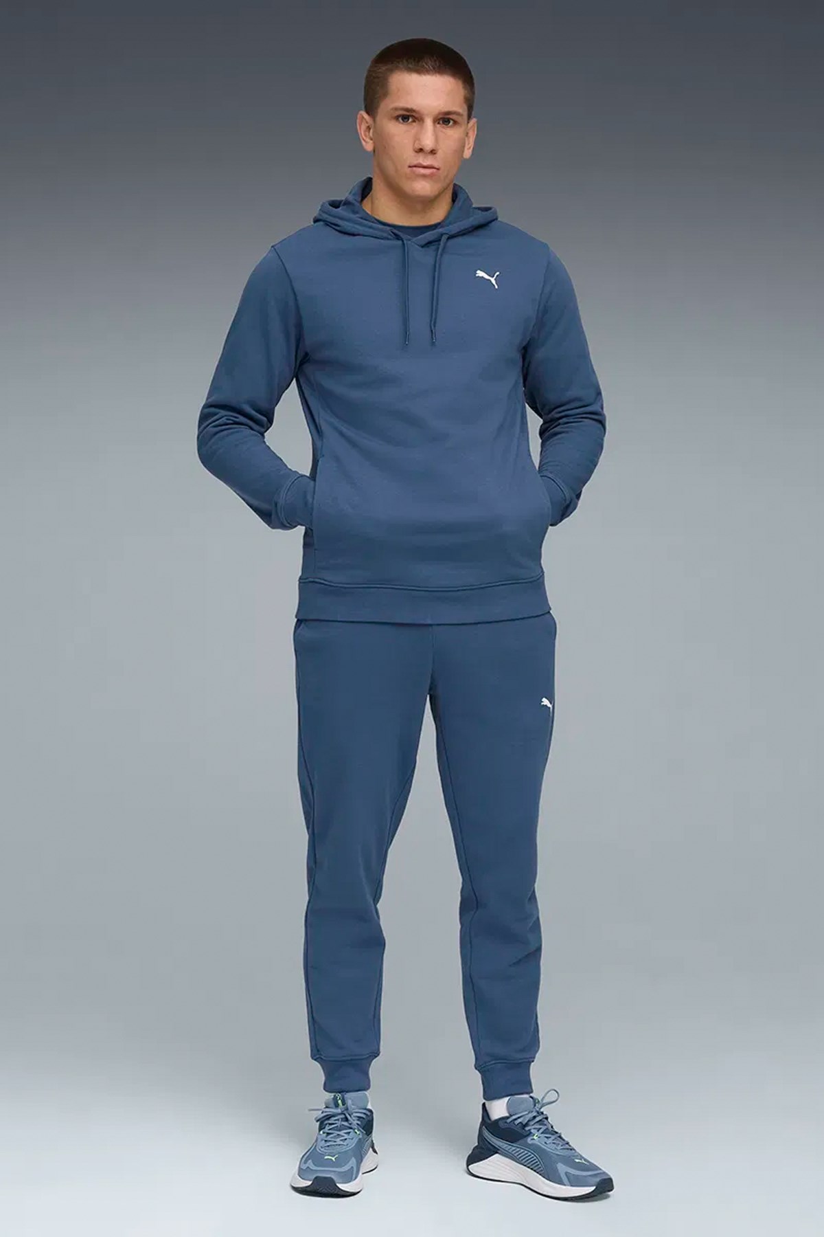 Puma Tad Ess French Erkek Sweatshirt Mavi