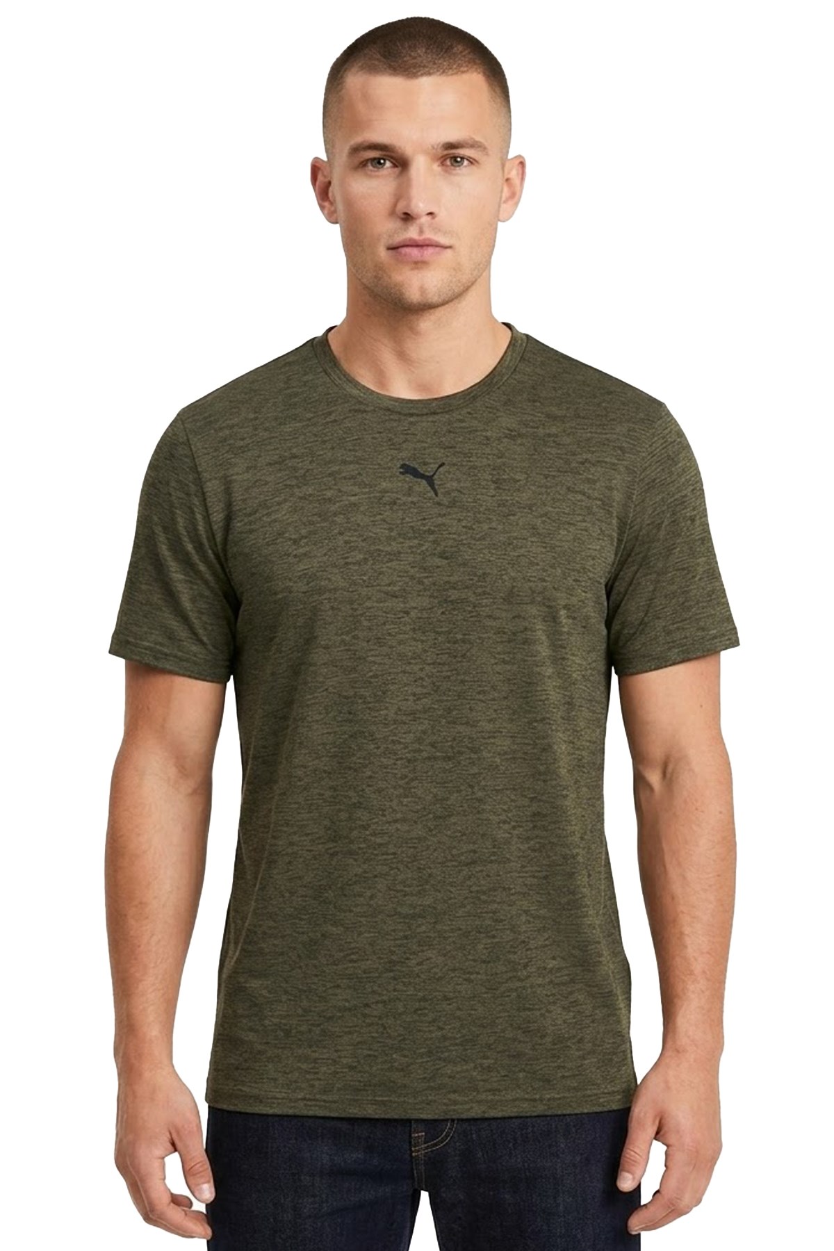 Puma Essentials Erkek Tişört 52592081 Haki
