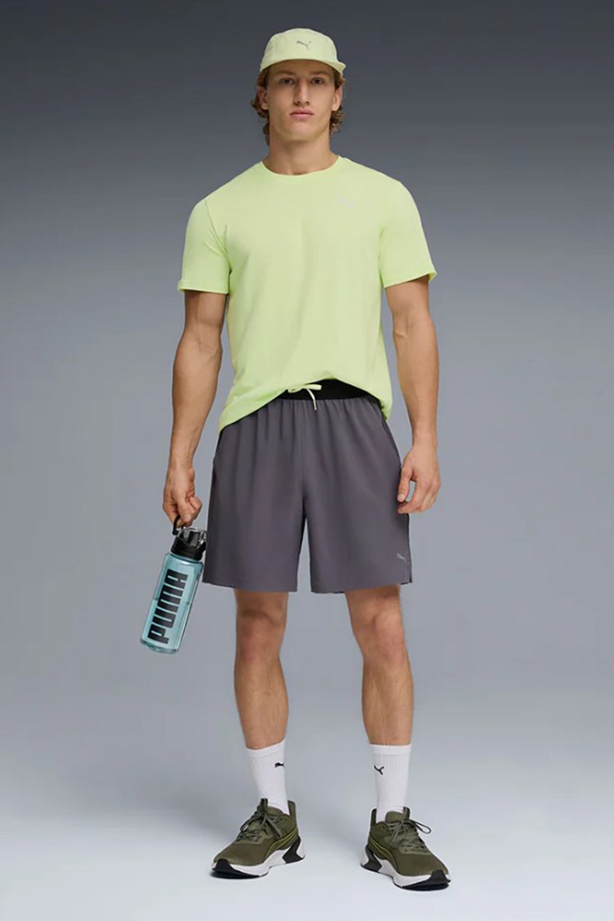 Puma Pwrtrain Erkek Şort 52853399 Gri