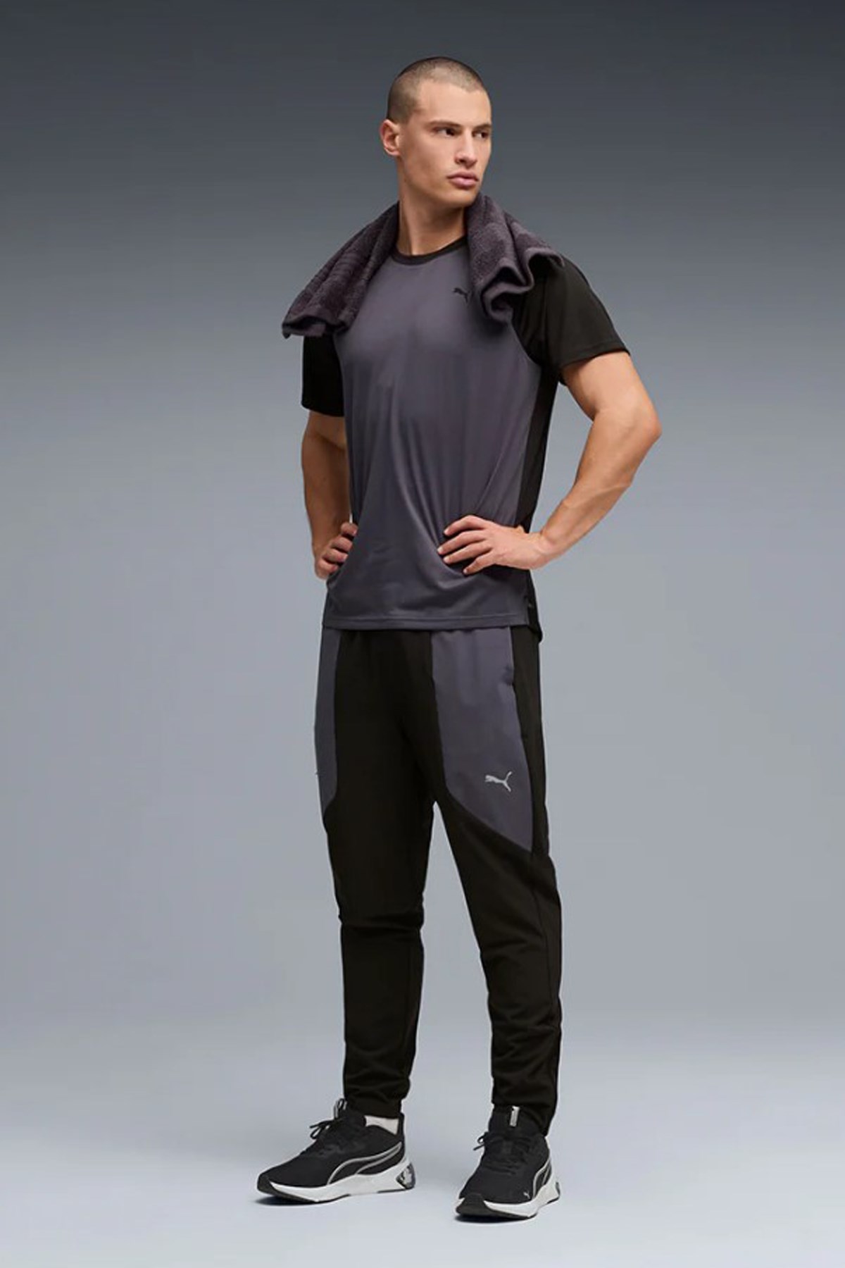 Puma Pwrtrain Erkek Tişört 52853599 Gri