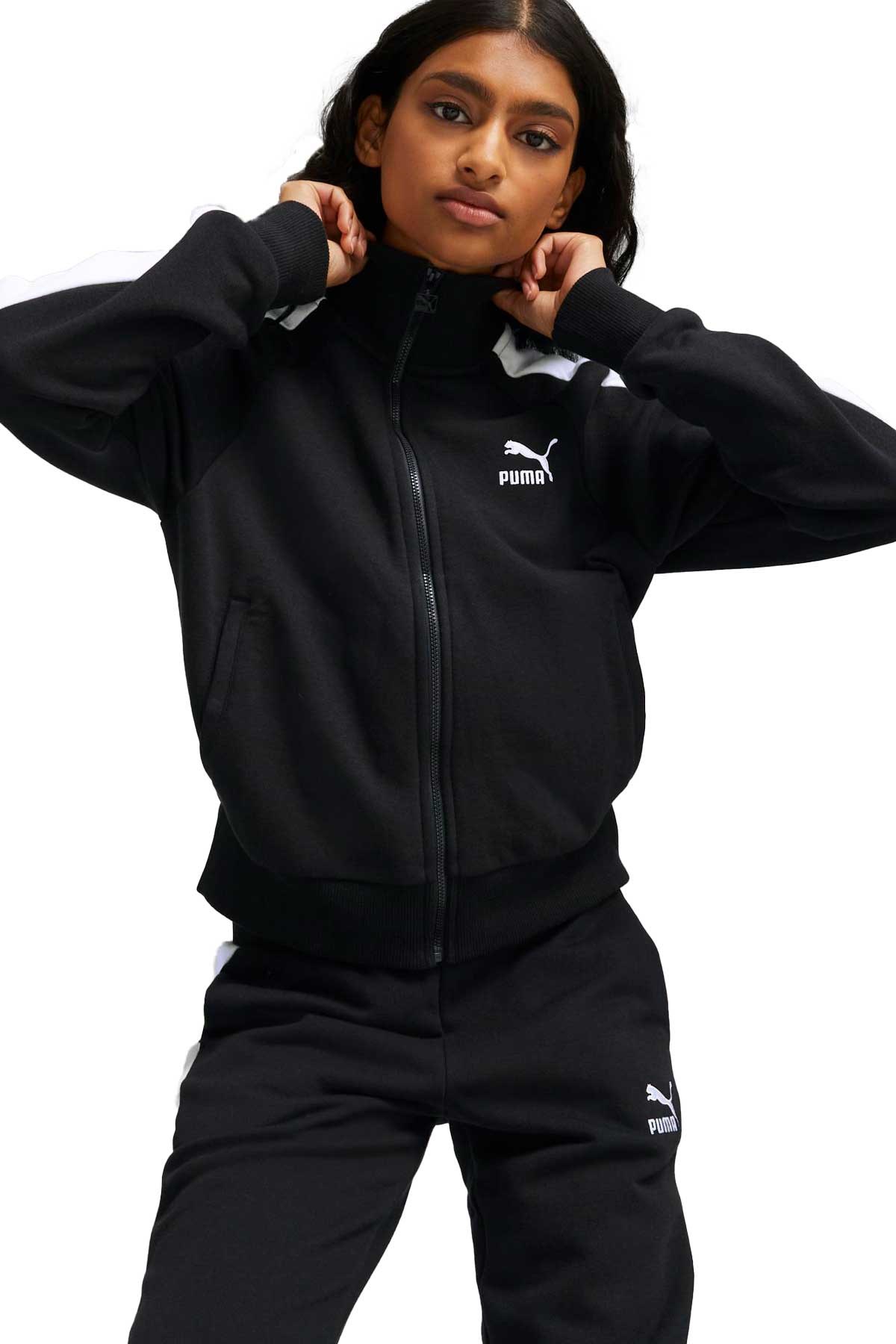 Puma Iconic T7 Kadın Sweatshirt 53007801 Siyah