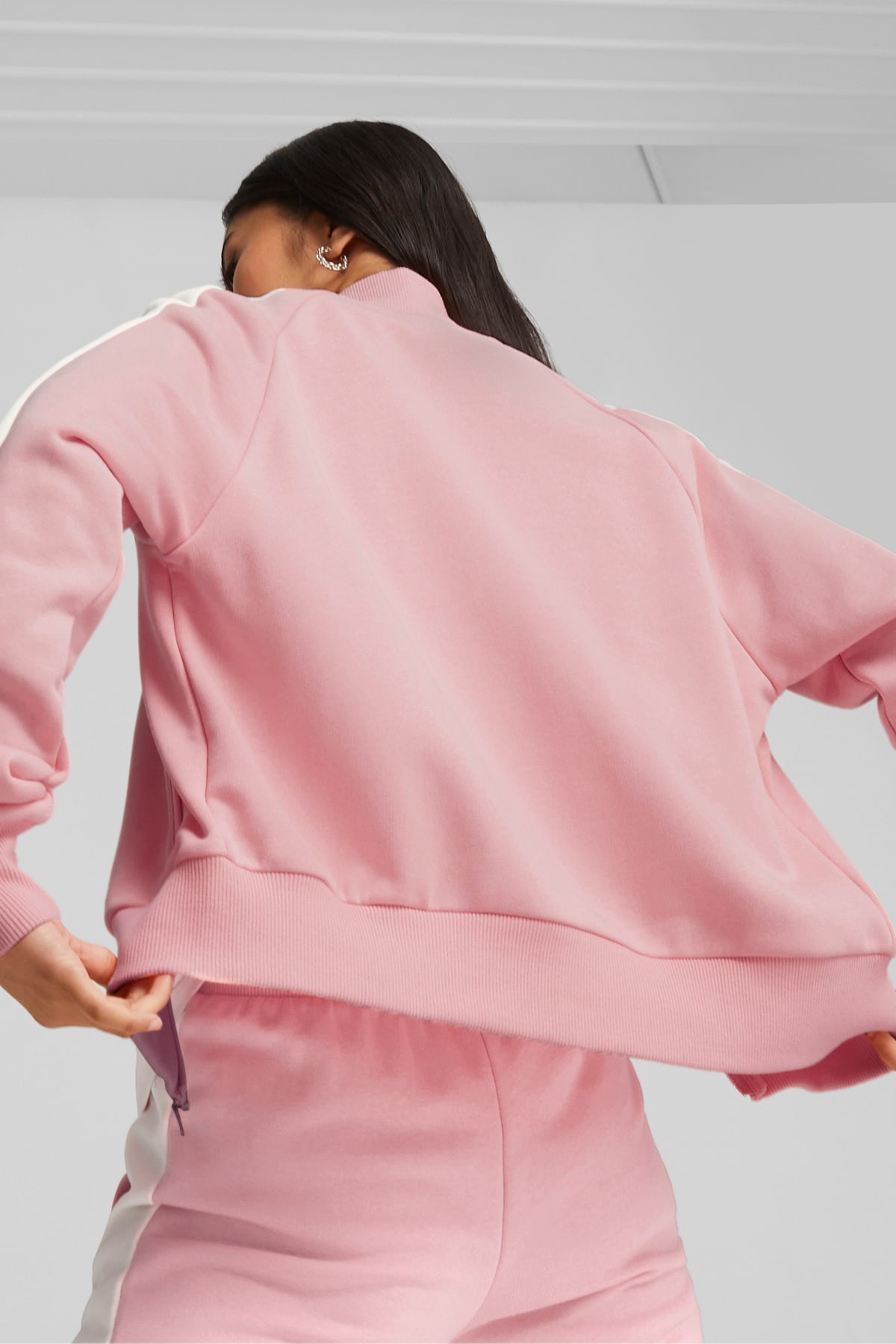 Puma Iconic T7 Track Kadın Sweatshirt 53007963 Pembe