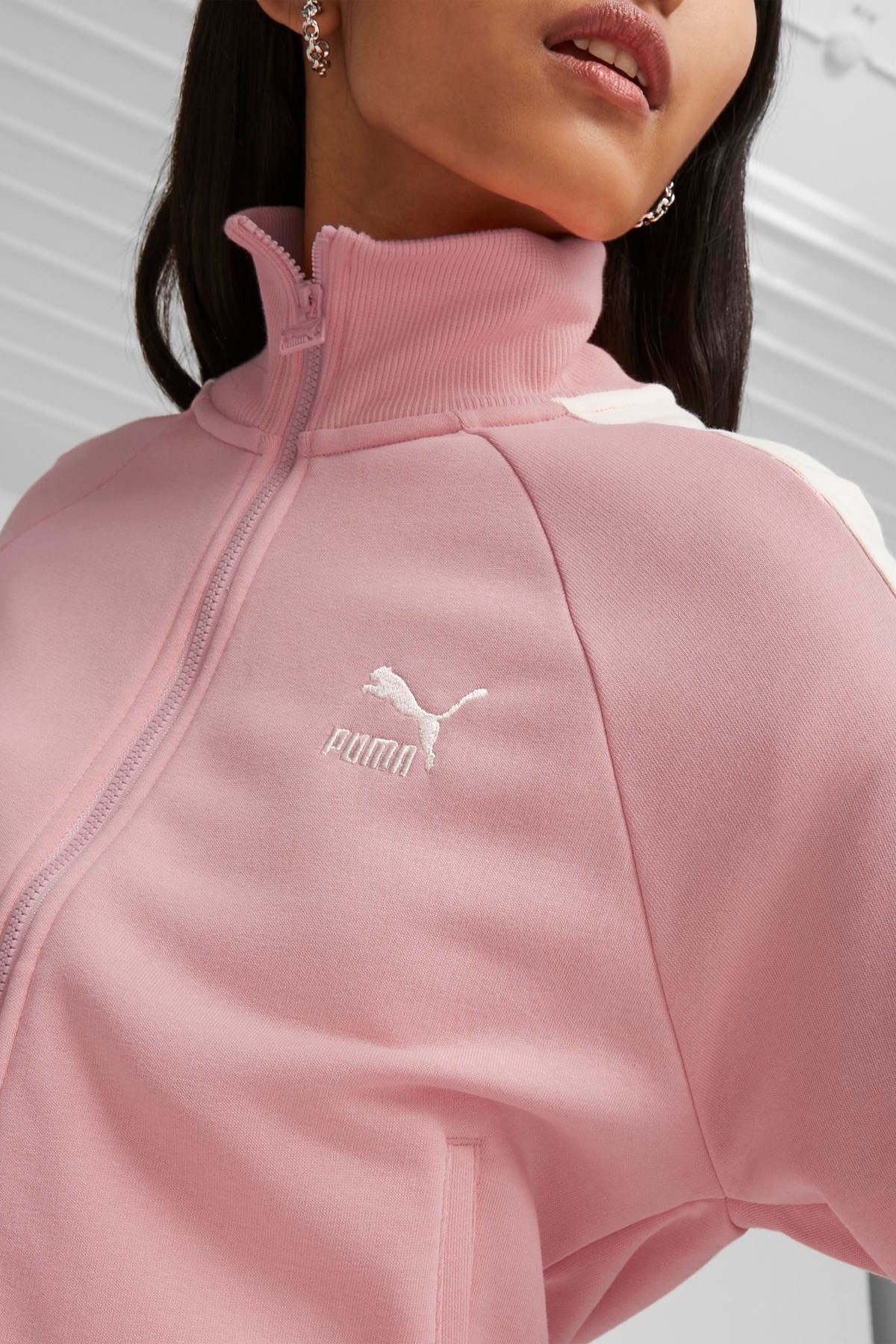 Puma Iconic T7 Track Kadın Sweatshirt 53007963 Pembe