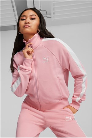 Puma Iconic T7 Track Kadın Sweatshirt 53007963 Pembe