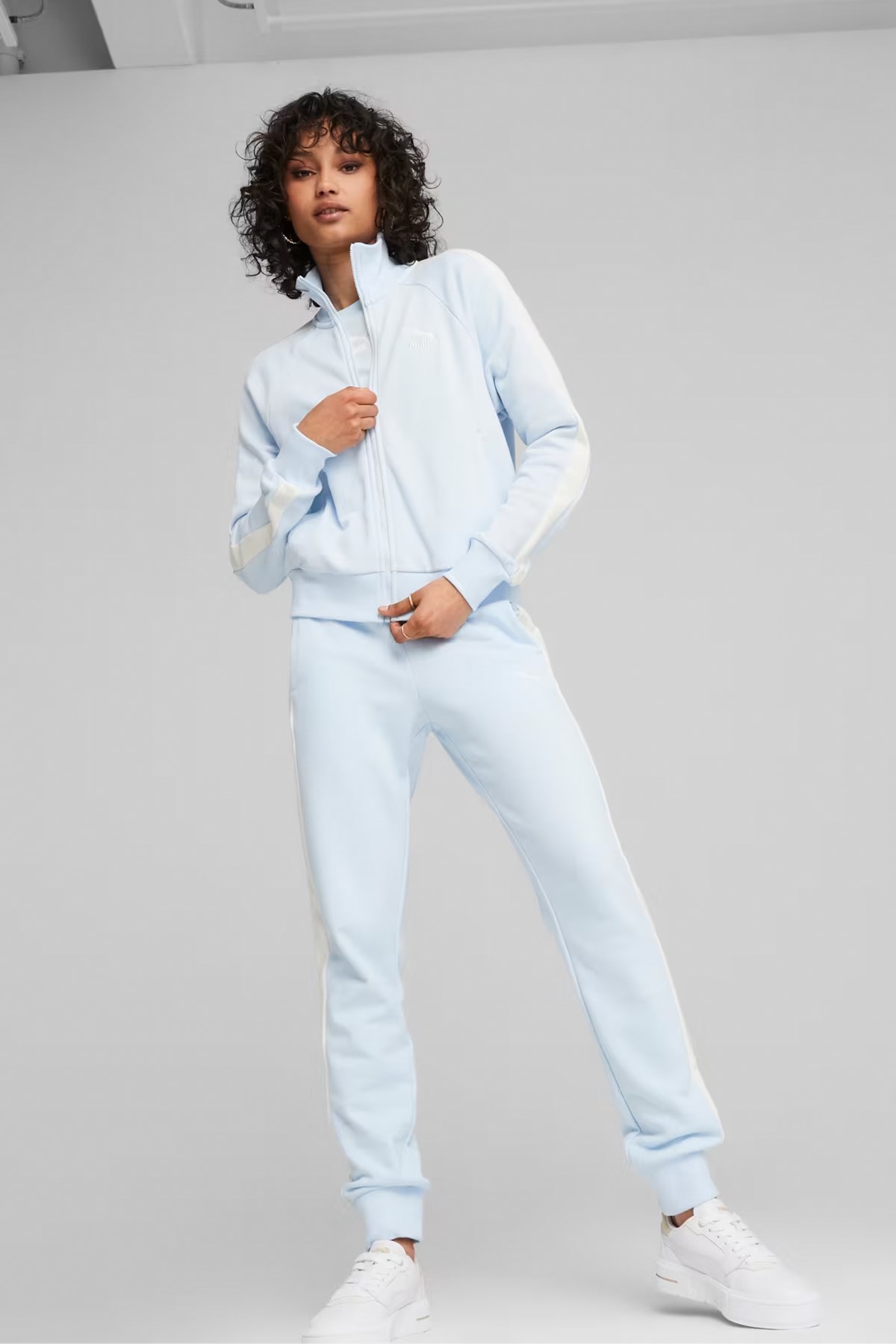 Puma Iconic T7 Track Kadın Sweatshirt 53007969 Beyaz