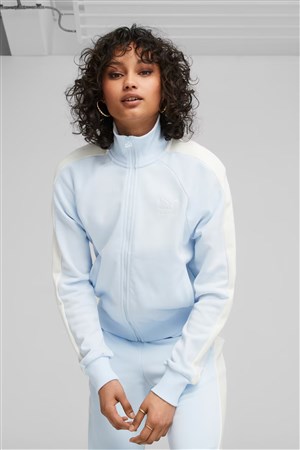 Puma Iconic T7 Track Kadın Sweatshirt 53007969 Beyaz