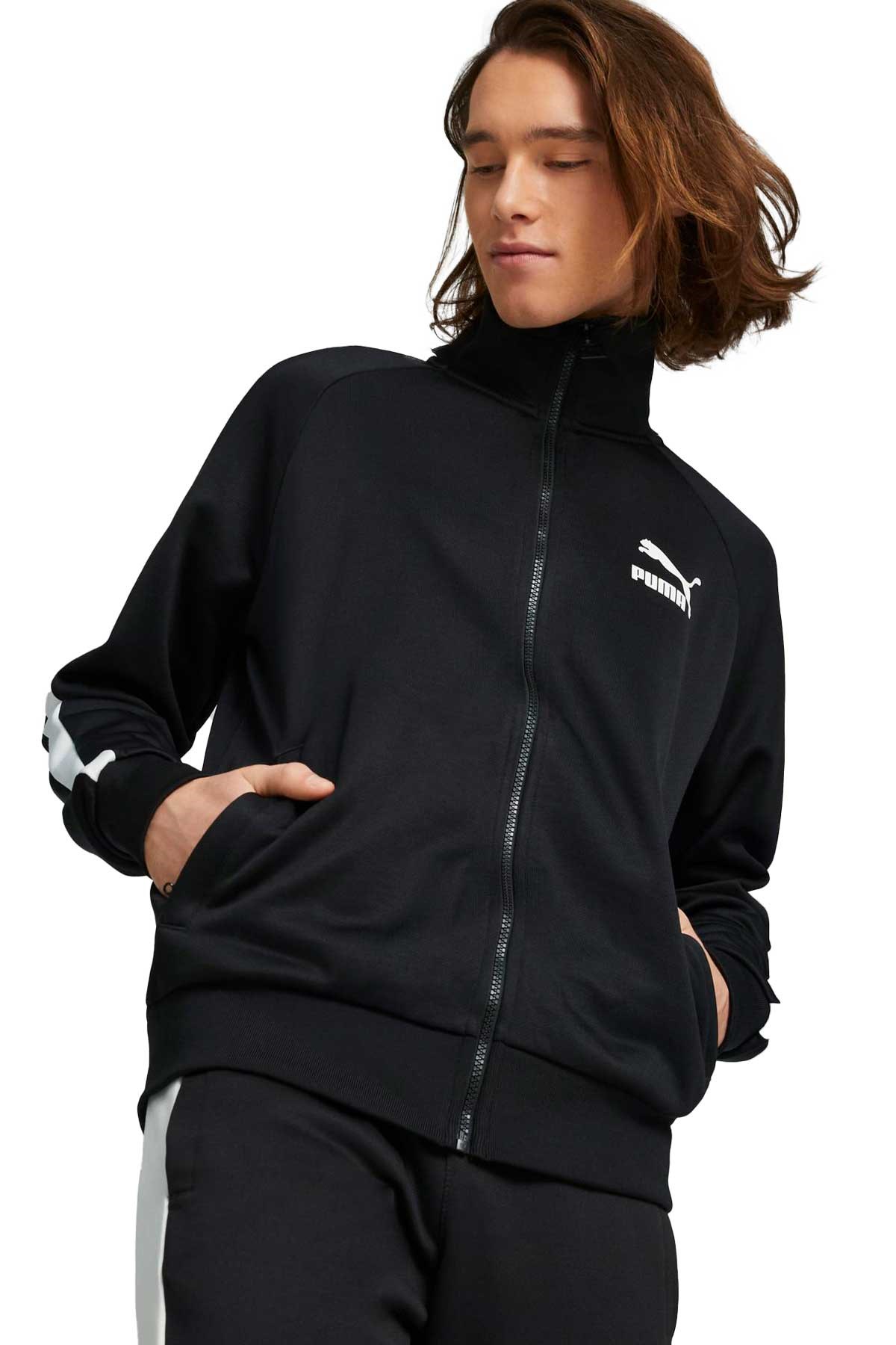 Puma Iconic T7 Erkek Sweatshirt 53009401 Siyah