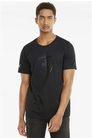 Puma Ferrari Race Ton B Shieldtee Erkek Tişört 53169201 Siyah