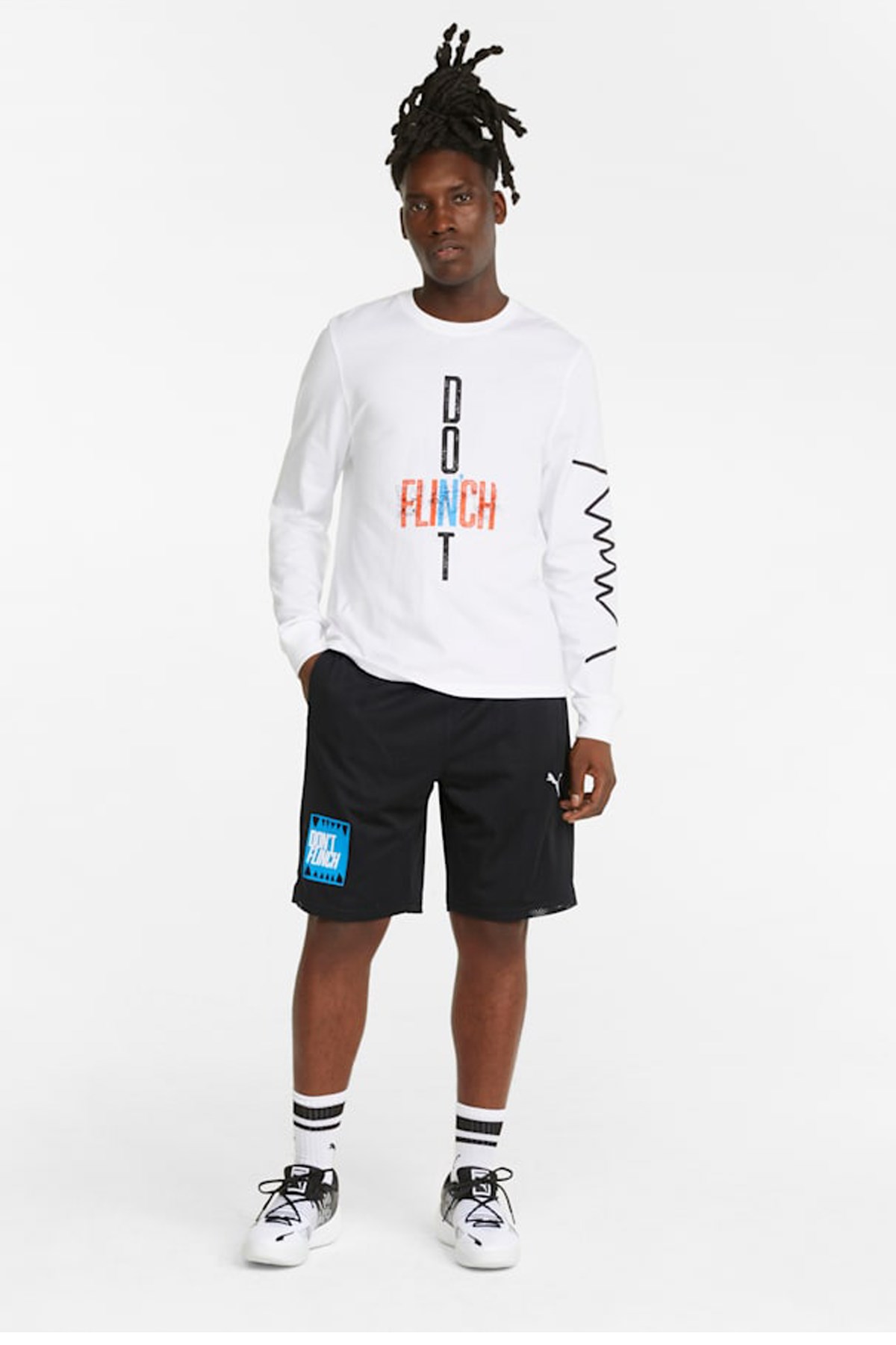 Puma Mesh Practice Erkek Basketbol Şortu 53219805 Siyah