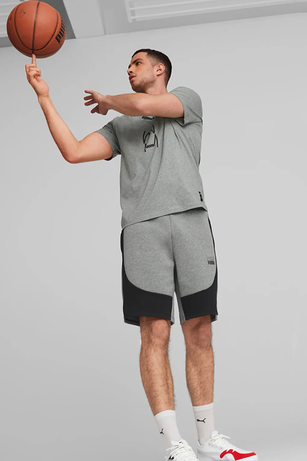 Puma Dime Short Erkek Şort 53289513 Gri