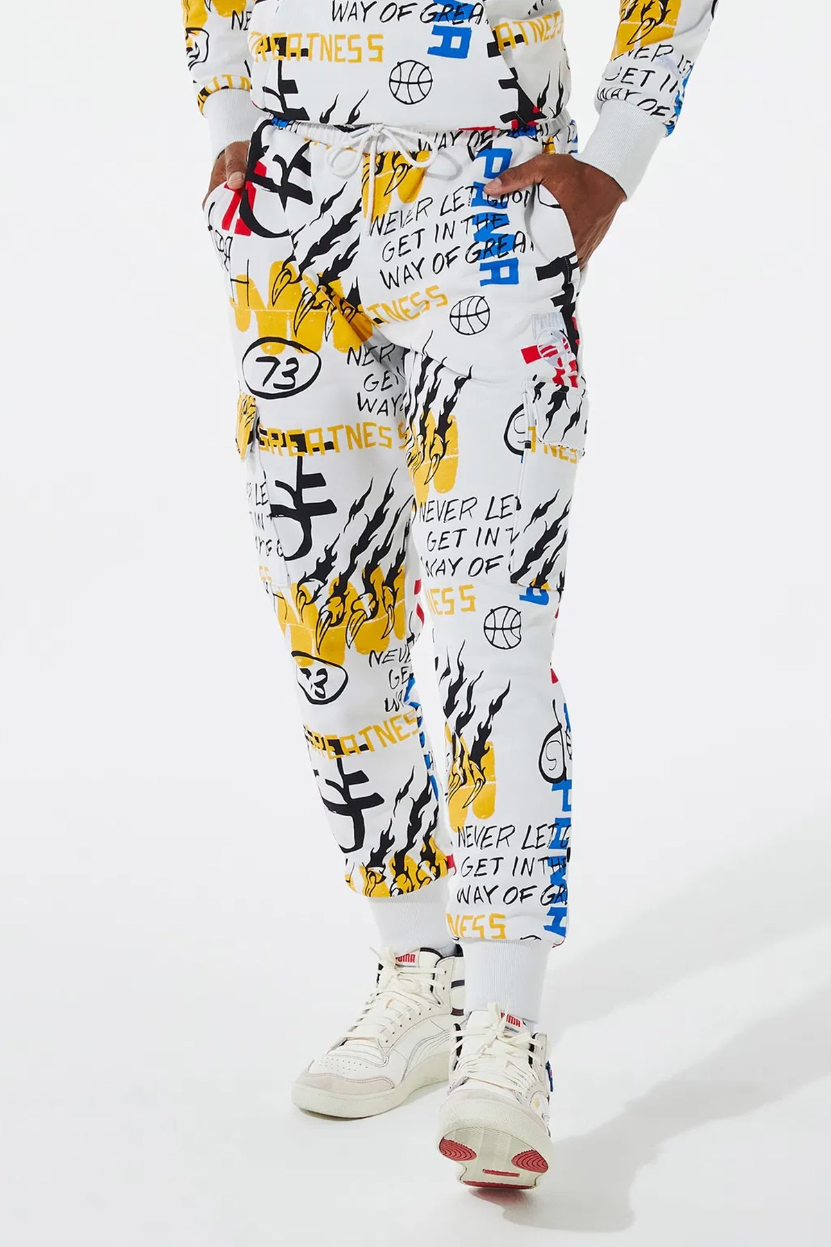 Puma Booster Pant Aop Erkek Tek Alt 53413503 Çok Renkli