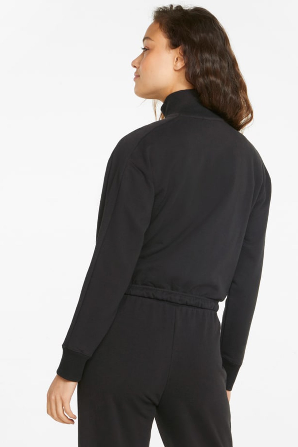 Puma Re:T7 Crop Kadın Sweatshirt 53457601 Siyah