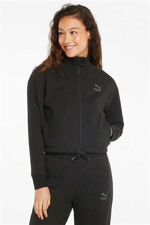 Puma Re:T7 Crop Kadın Sweatshirt 53457601 Siyah