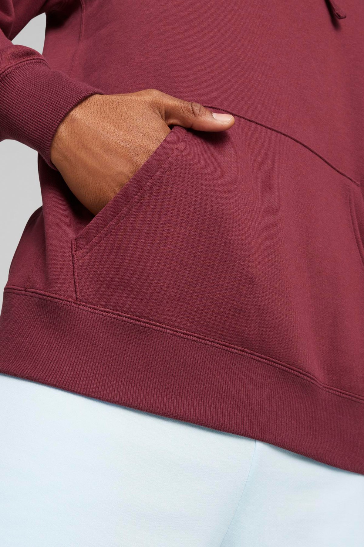 Puma Classics Small Logo Erkek Sweatshirt 53559622 Bordo