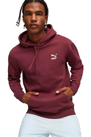 Puma Classics Small Logo Erkek Sweatshirt 53559622 Bordo