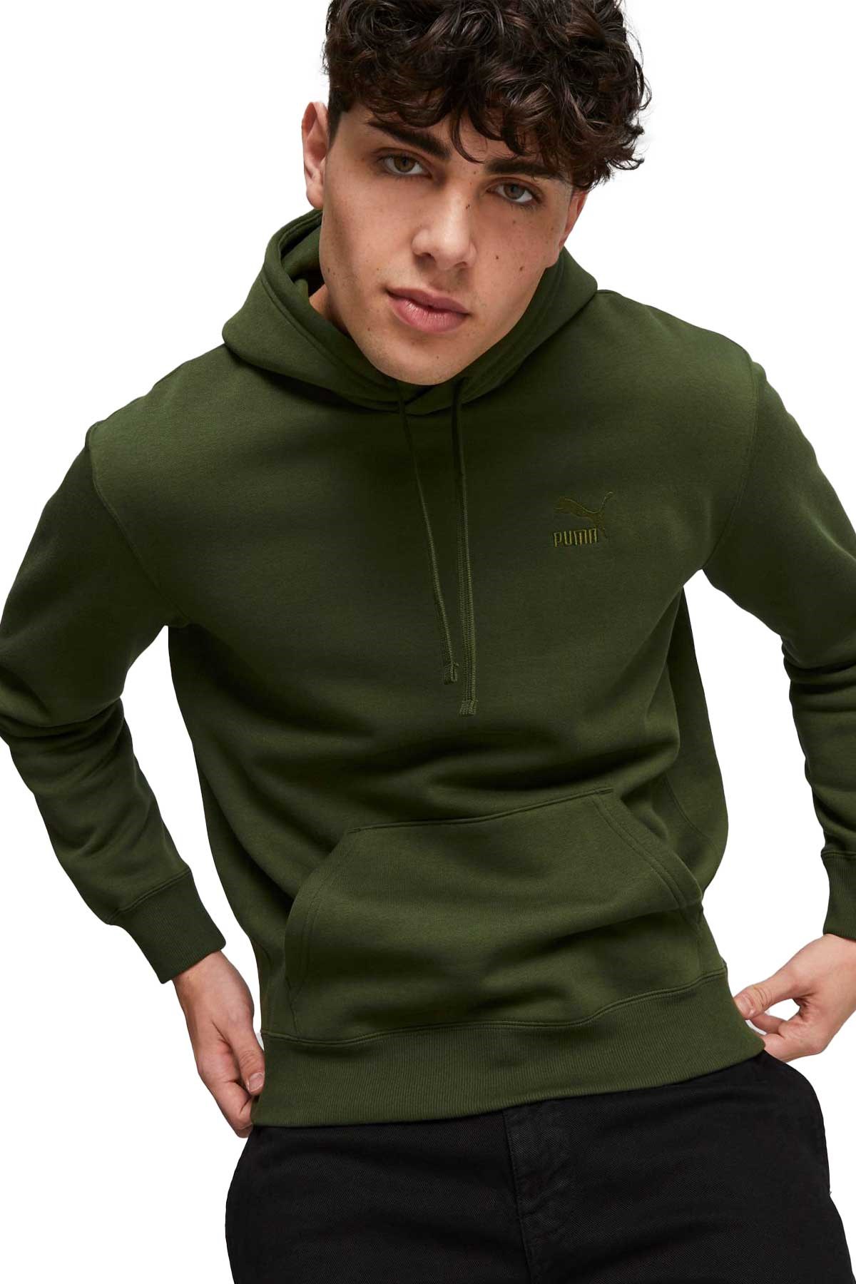 Puma Classics Small Logo Erkek Sweatshirt 53559631 Yeşil