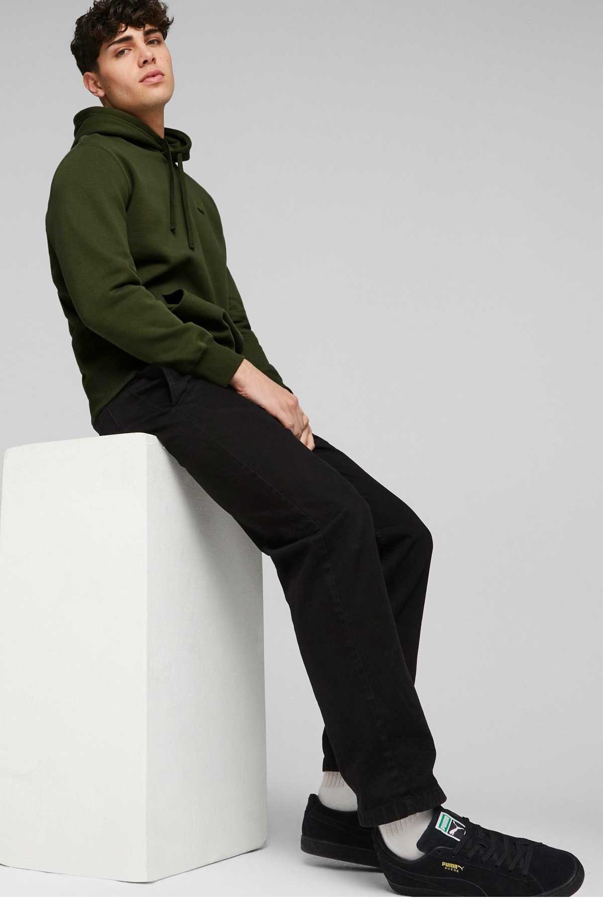 Puma Classics Small Logo Erkek Sweatshirt 53559631 Yeşil