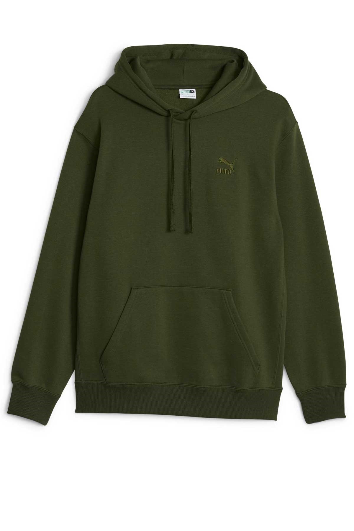 Puma Classics Small Logo Erkek Sweatshirt 53559631 Yeşil
