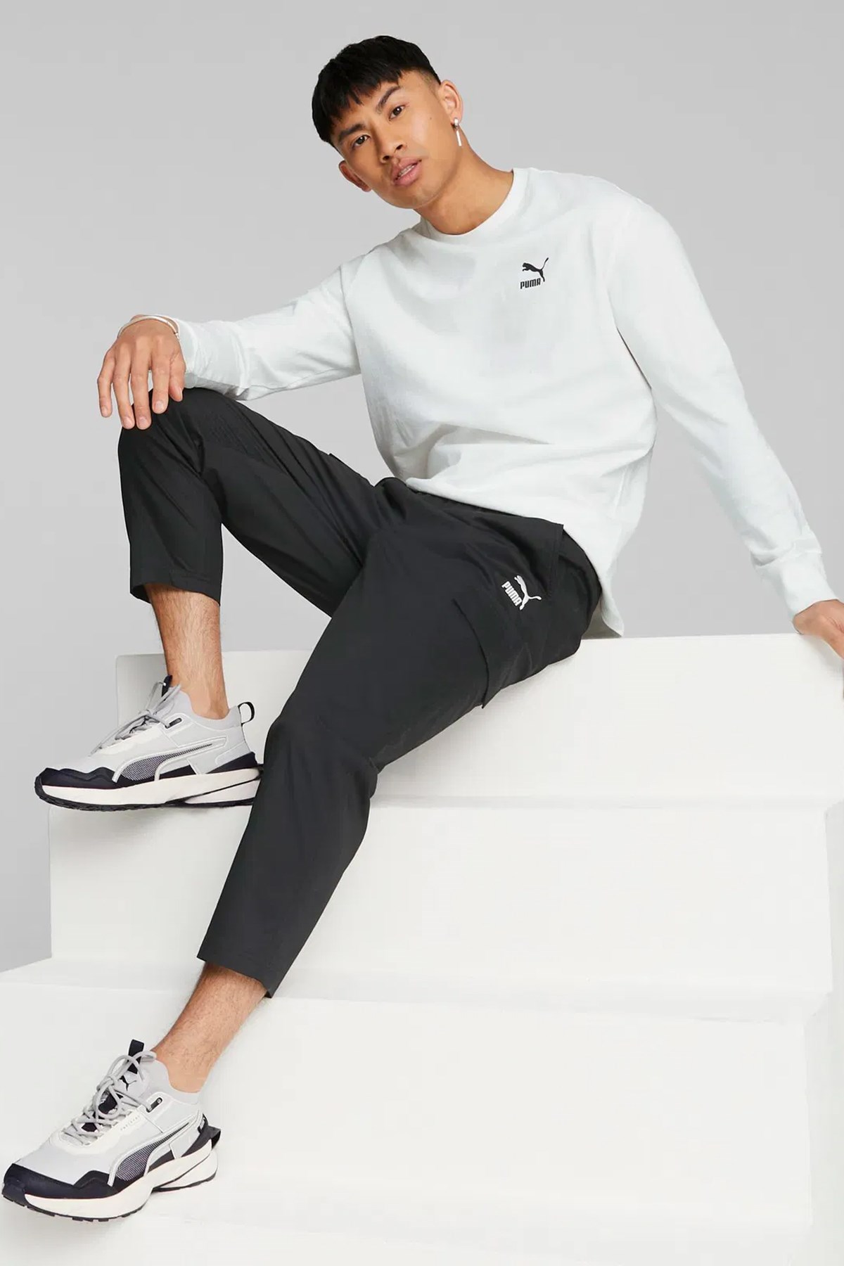 Puma Classics Woven Pants Erkek Tek Alt 53560501 Siyah