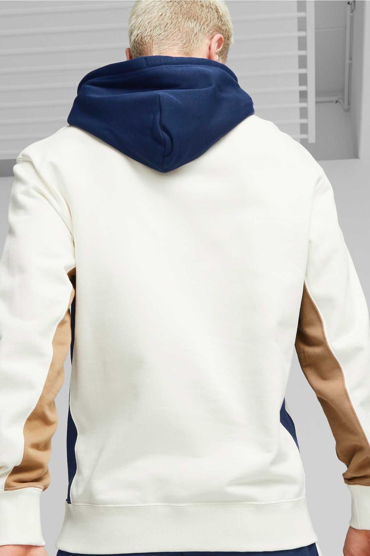 Puma Classics Block Erkek Sweatshirt 53561965 Bej