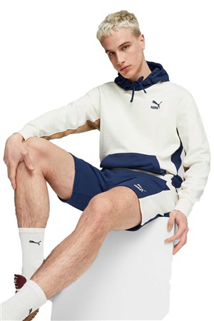Puma Classics Block Erkek Sweatshirt 53561965 Bej