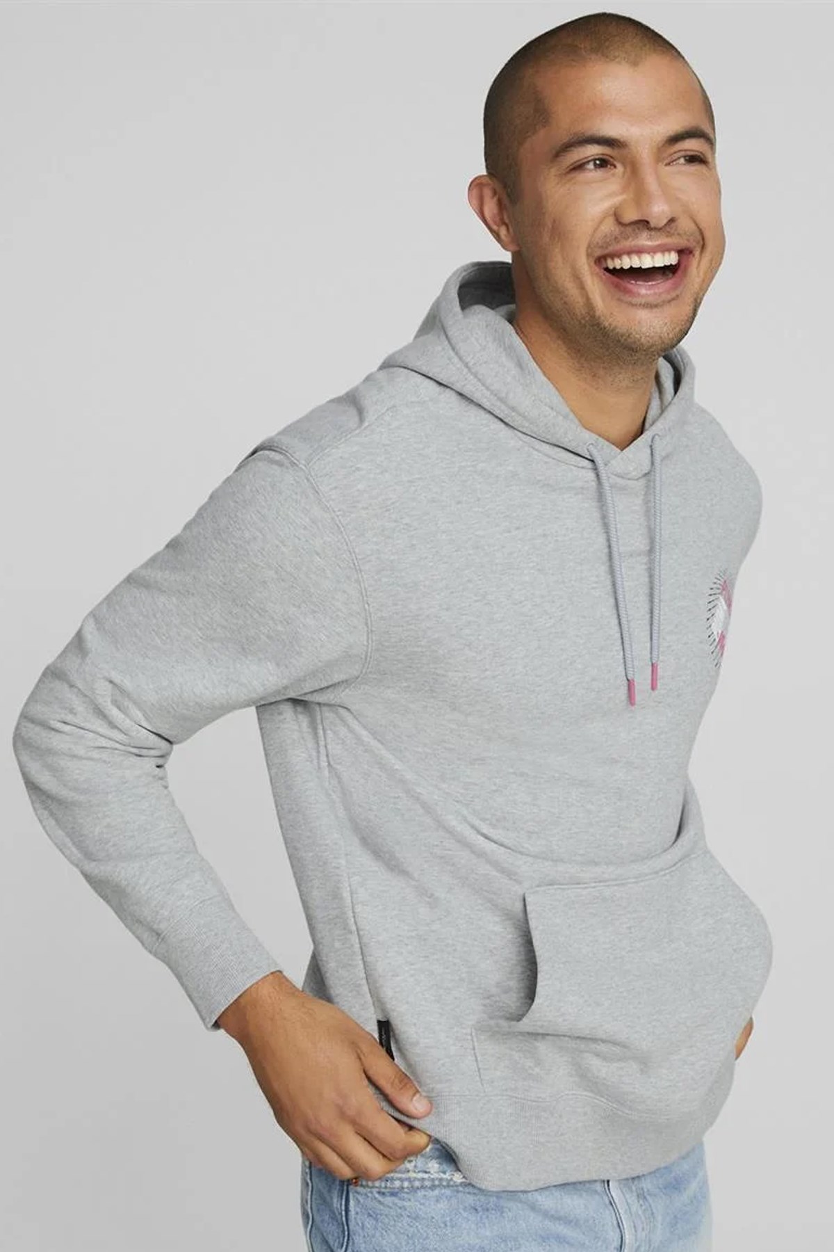 Puma Swxp Graphic Erkek Sweatshirt 53566004 Gri
