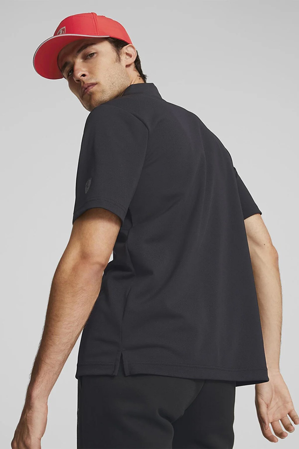 Puma Ferrari Style Erkek Polo Tişört 53577501 Siyah