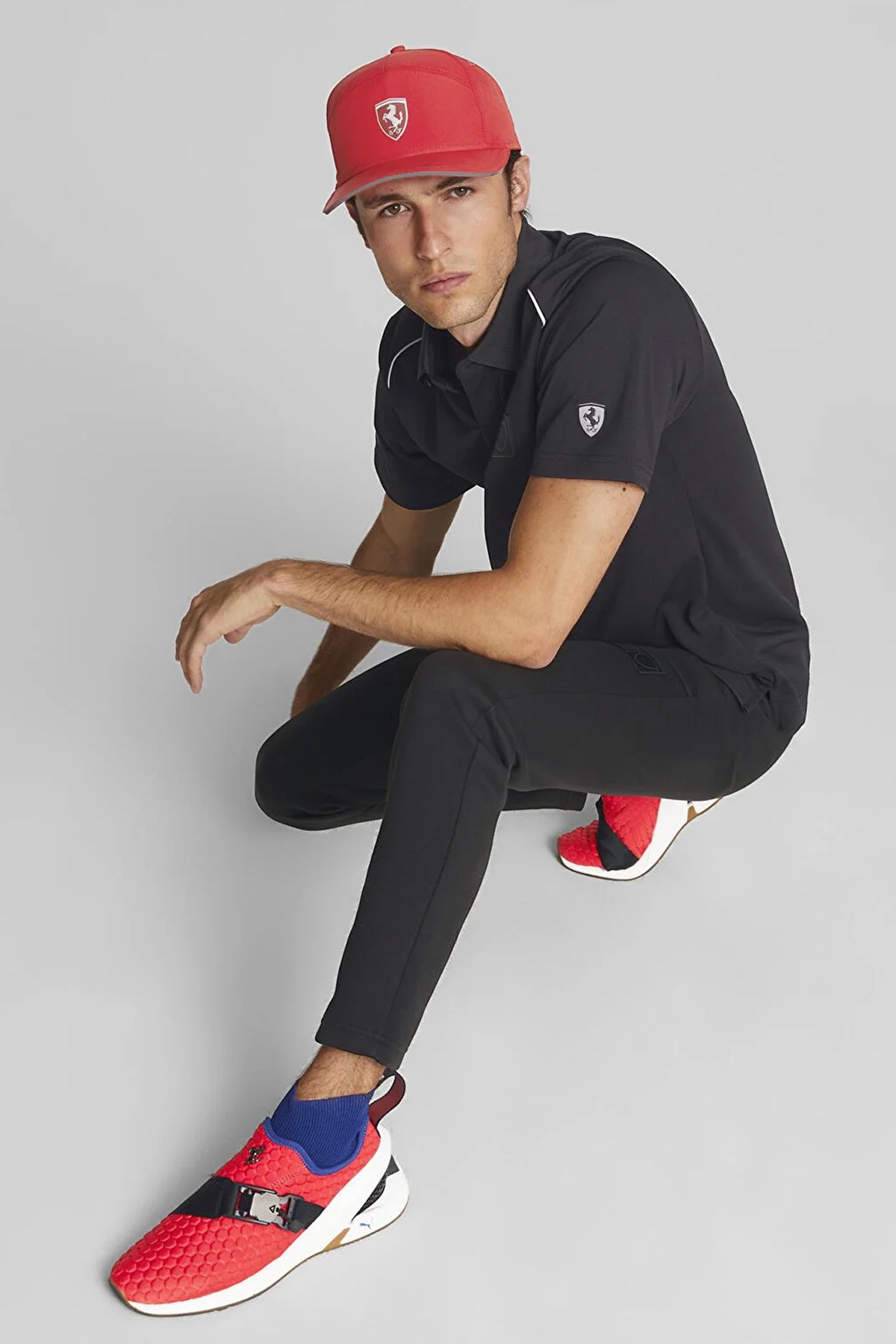 Puma Ferrari Style Erkek Polo Tişört 53577501 Siyah