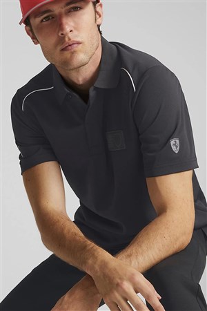 Puma Ferrari Style Erkek Polo Tişört 53577501 Siyah