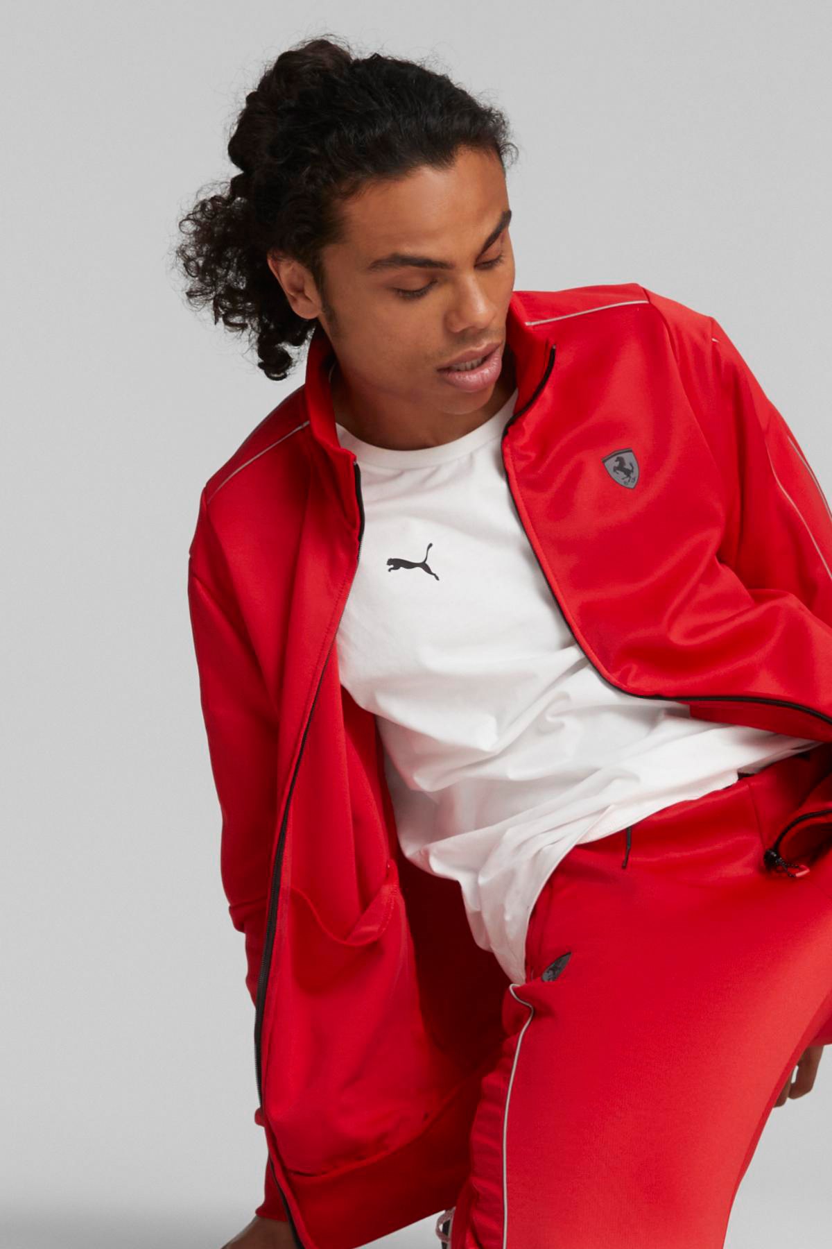 Puma Ferrari Style MT7 Erkek Ceket 53577702 Kırmızı