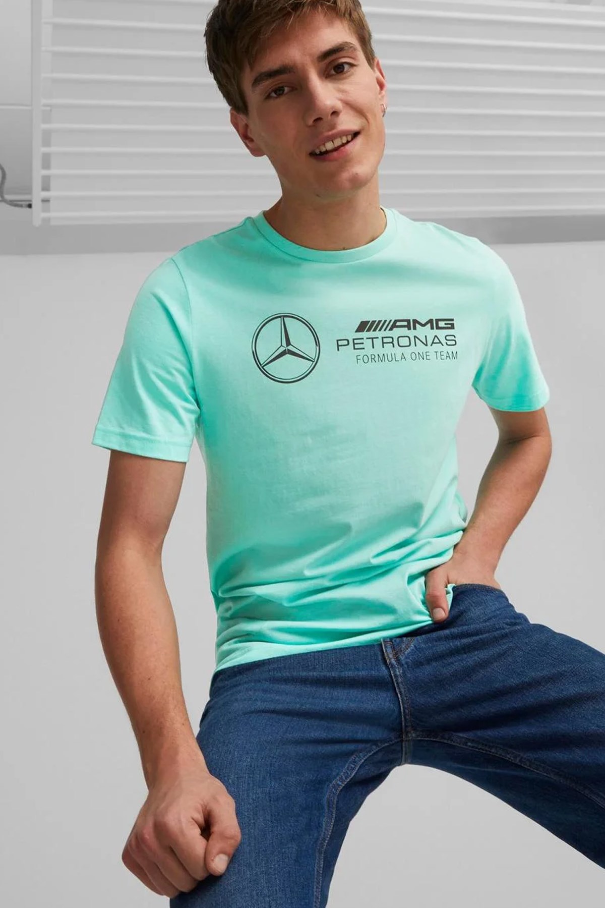 Puma Mapf1 Ess Logo Erkek Tişört 53644708 Yeşil