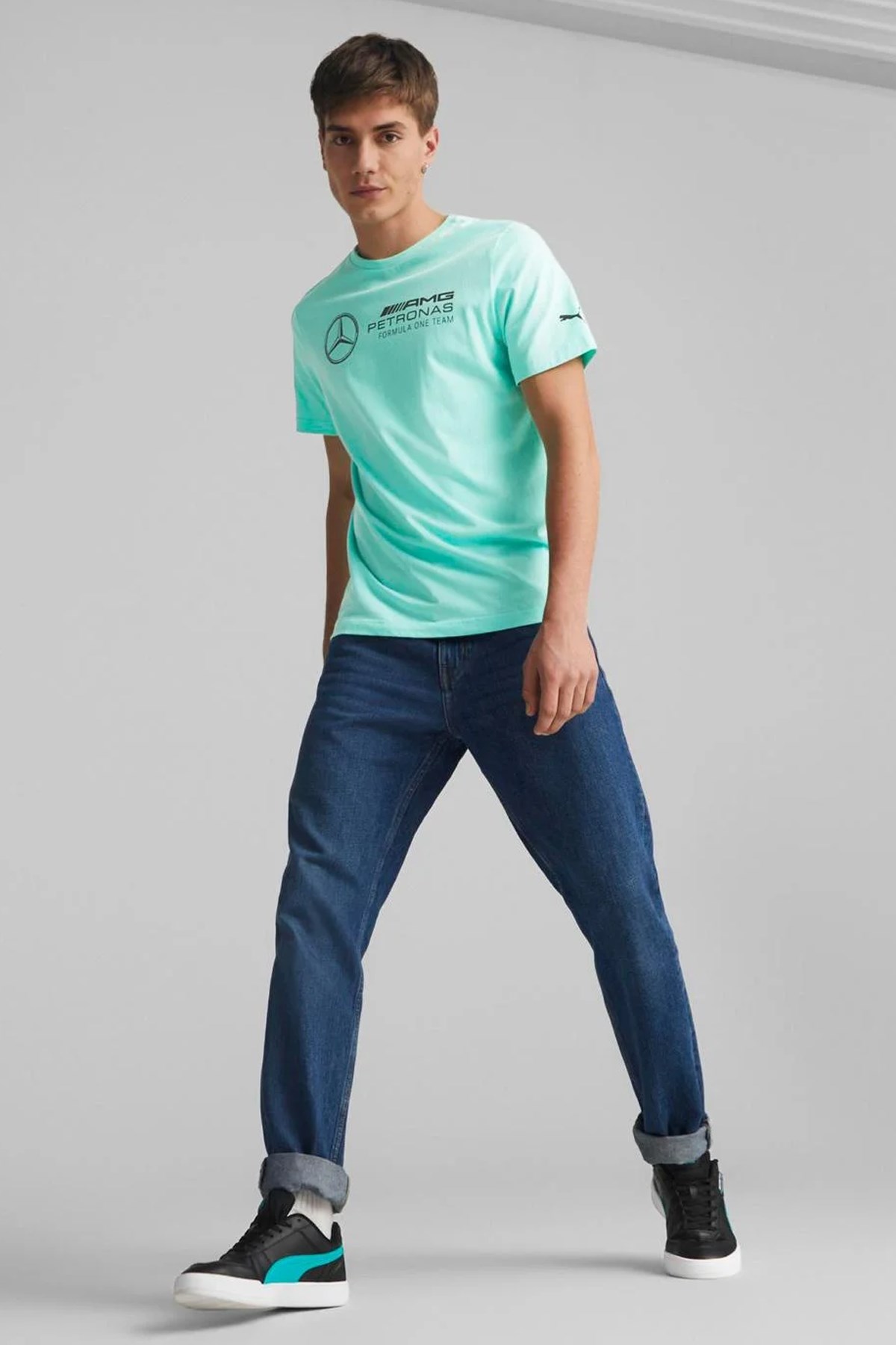 Puma Mapf1 Ess Logo Erkek Tişört 53644708 Yeşil