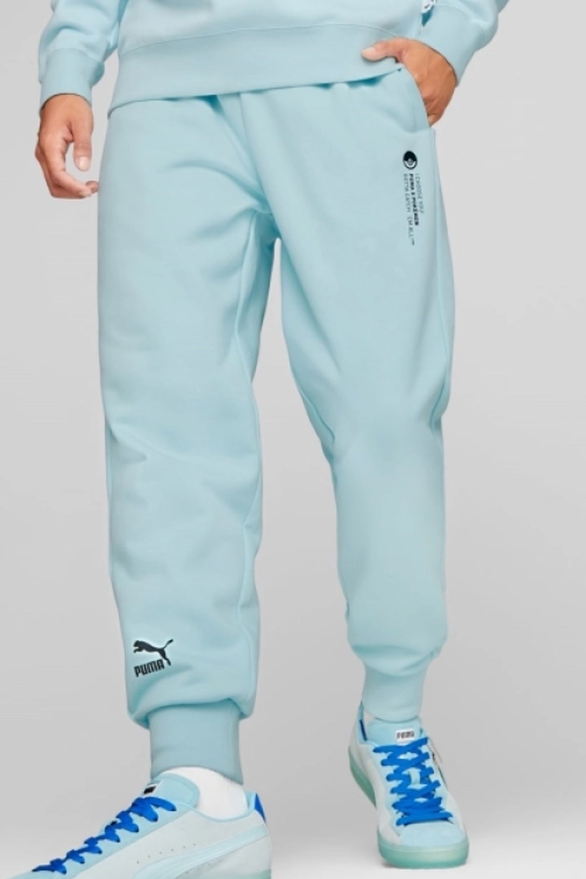 Puma X Pokemon Relaxed Erkek Eşofman Altı 53655030 Mavi