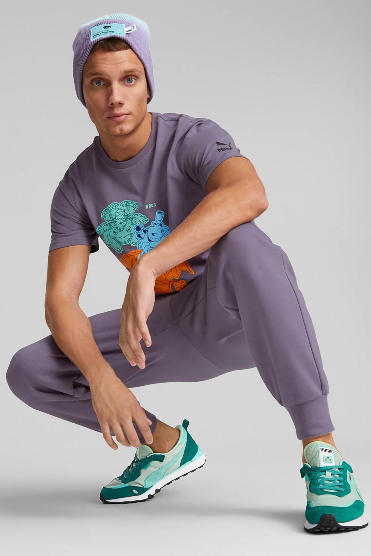 Puma X Pokemon Relaxed Erkek Eşofman Altı 53655061 Mor