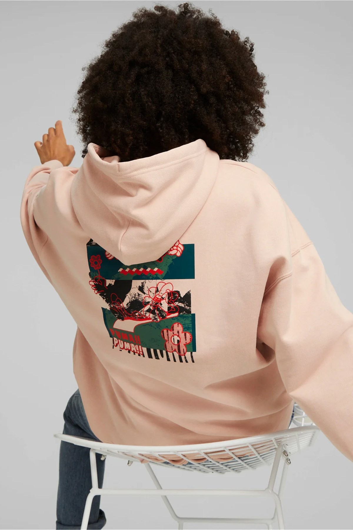 Puma Downtown Kadın Sweatshirt 53716547 Pembe