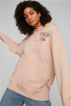 Puma Downtown Kadın Sweatshirt 53716547 Pembe