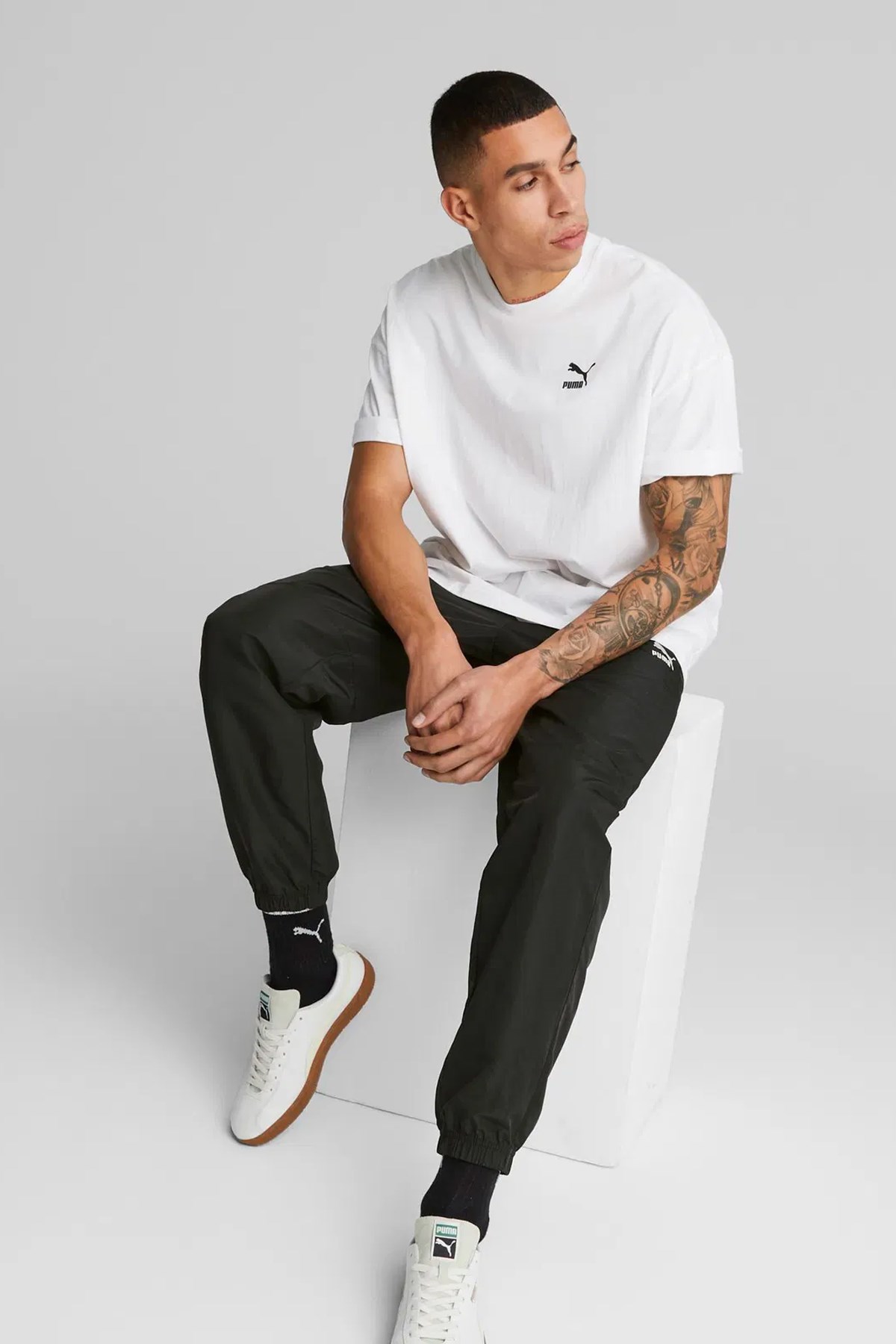 Puma Classıcs Oversized Erkek Tişört 53807002 Beyaz